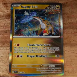 111/142 RAGING BOLT | RARE HOLO | STELLAR CROWN POKEMON CARD - Image 1