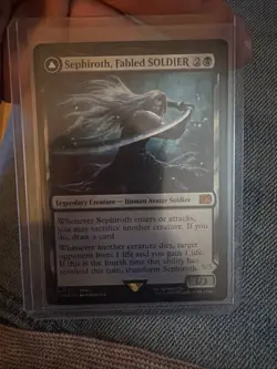 Sephiroth, Fabled SOLDIER - (FOIL) - FINAL FANTASY - NM MTG 2 Sided One Winged - Image 4