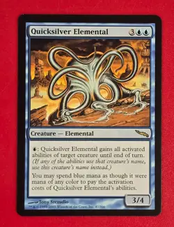 Mirrodin Quicksilver Elemental MTG Magic the Gathering Regular LP Ships FAST - Image 1