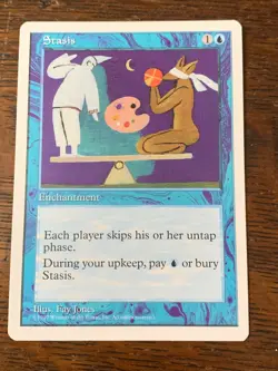 MtG - Stasis - Fifth Edition - Rare - Enchantment - Image 1