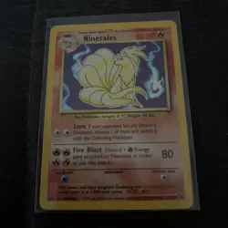 Ninetales 12/102 Holo - Base Set, english Pokemon TCG Vintage - Image 1