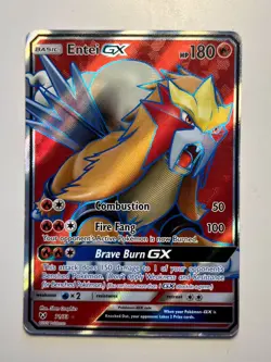Pokemon - Entei GX 71/73 - Shining Legends - Full Art Ultra Rare - English 2017 - Image 1