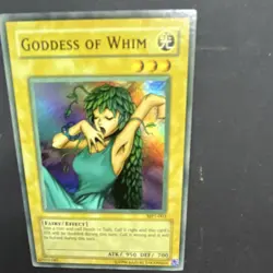 Yu-Gi-Oh! TCG Goddess of Whim McDonald's Promo MP1-003 Holo Super Rare - Image 1