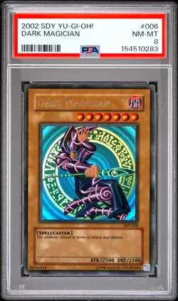 2002 YU-GI-OH! STARTER DECK: YUGI #006 DARK MAGICIAN PSA 8 - Image 1