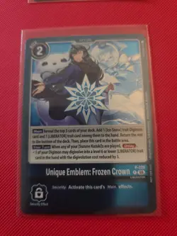 Digimon Card Game Unique Emblem: Frozen Crown Dawn of Liberator Promo P-228 NM - Image 1