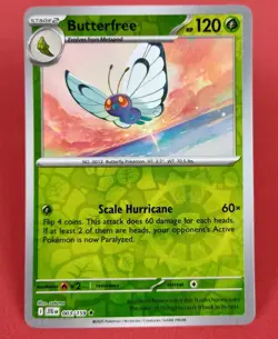 Pokemon Card Butterfree Journey Together Reverse Holo 003/159 - Image 1