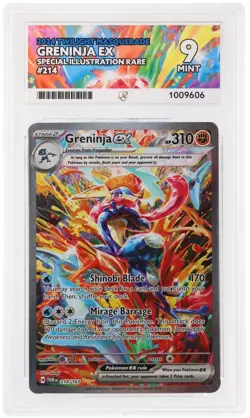 ACE 9 Greninja EX 214/167 Twilight Masquerade SIR Holo Pokemon Card - Mint - Image 1