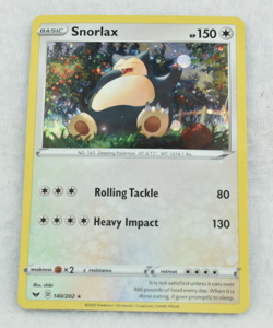 Pokemon Card Snorlax 140/202 Sword & Shield Cosmos Holo Rare - Image 1