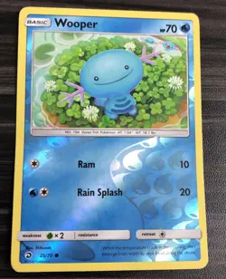 Pokemon Card Wooper Dragon Majesty 25/70 Reverse Holo Common - Image 1