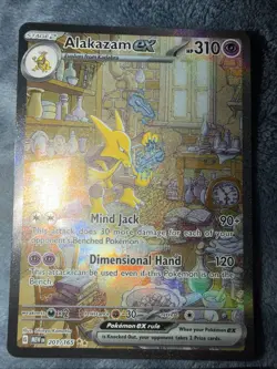 Pokemon TCG Alakazam EX 201/165 Scarlet & Violet 151 Card Secret Rare - Image 2
