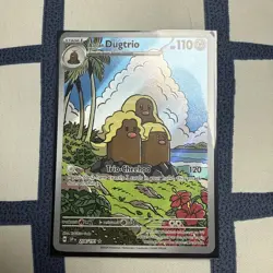 Alolan Dugtrio 208/191 Sv08: Surging Sparks Illustration Rare Pokemon Card NM - Image 1