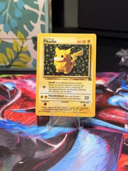 Pokemon TCG Ivy Pikachu Black Star Promo #1 Card Moderate Play Condition - Image 1