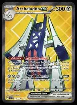 Archaludon ex 224/191 Ultra Rare Surging Sparks Pokemon Card - Image 1