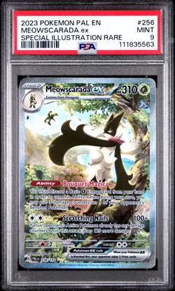 Meowscarada Ex 256/193 PSA 9 Paldea Evolved Pokemon Card - Image 1