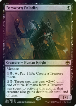 MTG Forsworn Paladin Stamped Foil ** Forgotten Realms Promos ** English (NM) - Image 1