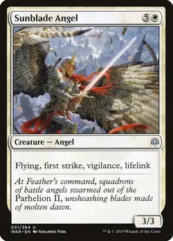 Sunblade Angel Foil War of the Spark 31 NM MTG - Image 1