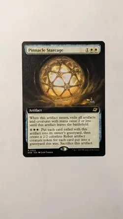 R 0322 Pinnacle Starcage EXTENDED ART Rare Edge of Eternities MTG EOE White - Image 1