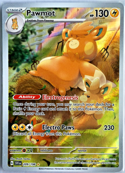 Pawmot 209/198 Illustration Rare Scarlet & Violet Base NM - Pokemon TCG - Image 1
