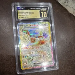 Pokemon Eevee ex SAR Holo Terastal Fest ex 223/187 2024 CGC 10 Pristine - Image 1