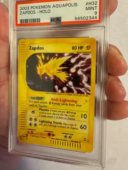 2003 Pokemon - Zapdos Holo Rare E Reader Aquapolis H32/H32 - PSA 9 Mint! WOTC - Image 4