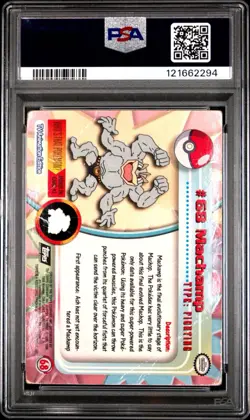 PSA 1 Machamp Foil Topps #68 1999 Pokemon TV PR - Image 2