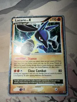 Pokemon TCG Lucario LV X Promo Holo Pokemon Promos Holo Promo Promo - Image 4