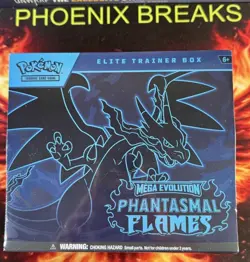Pokemon TCG: Mega Evolution PHANTASMAL FLAMES ETB ETB NEW/SEALED Slightly Tear - Image 1