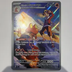 Pokemon Ethan's Magcargo SV03 Obsidian Flames Hyper Rare Full Art Holo 222/217 - Image 1