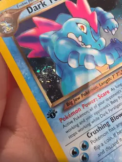 SWIRL Pokemon Neo Destiny 1st Edition Holo Dark Feraligatr - Image 2
