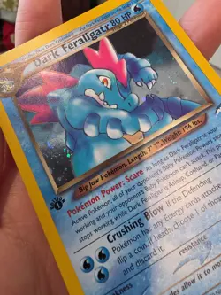 SWIRL Pokemon Neo Destiny 1st Edition Holo Dark Feraligatr - Image 3