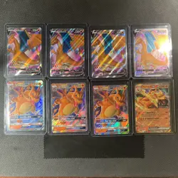 Pokemon Charizard Champions Path X 4 Charizard GX 250 Full Art X 2 and 1 EX 330! - Image 1