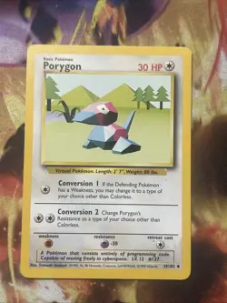 PORYGON - 39/102 - Base Set - Pokemon Card - Mp - Image 1