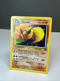 Flareon ⭐ 3/64 Holo Rare Jungle WotC Vintage 1999 Pokemon NM/LP - Image 1