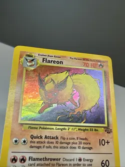 Flareon ⭐ 3/64 Holo Rare Jungle WotC Vintage 1999 Pokemon NM/LP - Image 5