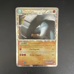 Pokemon TCG Donphan (Prime) 107/123 HeartGold SoulSilver Holo Ultra Rare 120 HP - Image 1