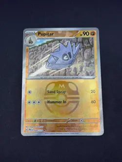 Pupitar 048/131 MASTER BALL PATTERN REVERSE HOLO Prismatic Evolutions Pokemon EN - Image 1