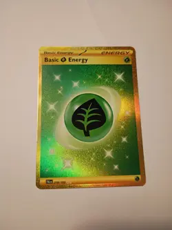 Pokemon TCG Basic Grass Energy 278/193 Holo Hyper Rare Paldea Evolved - Image 1