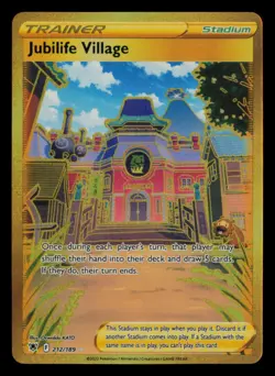 Jubilife Village 212/189 Secret Rare Astral Radiance Pokemon Near Mint - Image 1