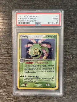 2007 Pokemon EX Power Keepers #7 Cradily - Holo PSA 9 - Image 1