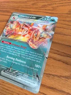 Jumbo Lenticular Charizard ex 054/091 / SVP196 Exclusive Promo Pokemon - Image 3