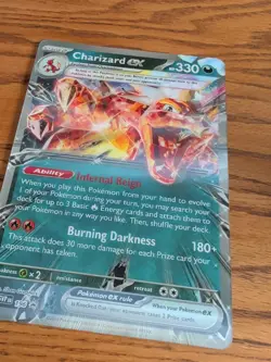 Jumbo Lenticular Charizard ex 054/091 / SVP196 Exclusive Promo Pokemon - Image 4