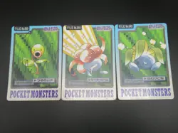Pokemon Japanese non-Holo Card Oddish,Gloom,Bellsprout Nintendo Carddass - Image 2