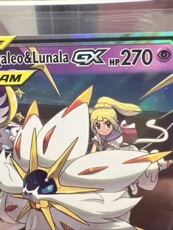 Solgaleo & Lunala GX 75/236 Cosmic Eclipse Ultra Rare Holo Pokemon Card NM - Image 3