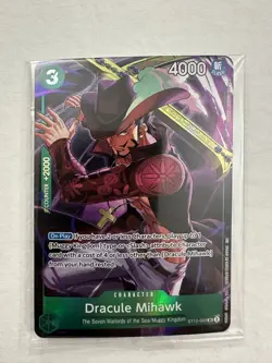 ENG One Piece CCG – Dracule Mihawk (ST12-003) SR NM/M Pack Fresh - Image 1