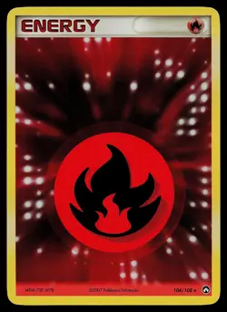 Pokemon Card - Fire Energy Power Keepers 104/108 Reverse Holo - Image 1