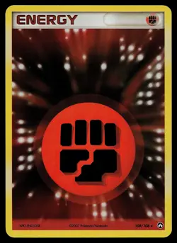 Pokemon Card - Fighting Energy Power Keepers 108/108 Reverse Holo - Image 1