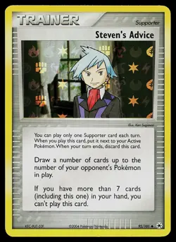 Pokemon Card - Steven's Advice Hidden Legends 92/101 Reverse Holo - Image 1