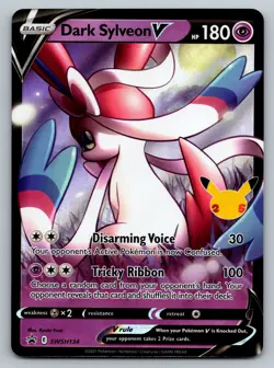 Dark Sylveon V SWSH134 SWSH: Sword & Shield Promo Cards Holo - Image 1