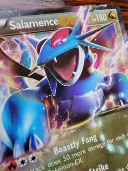 Salamence EX Promo XY170 REGULAR SIZE Full Extended Art 2016 Pokemon Card LP - Image 2