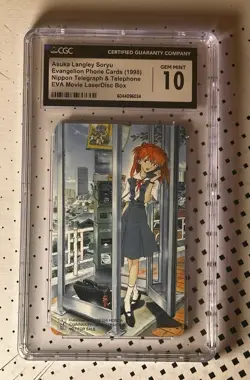 Asuka Langley Soryu - Evangelion Phone Card CGC Gem Mint 10 (1998) - Image 1